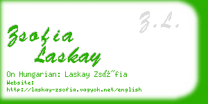 zsofia laskay business card